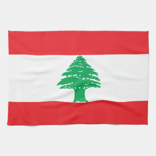 Lebanon Flag Kitchen Towel