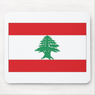 Lebanon Flag Mouse Pad