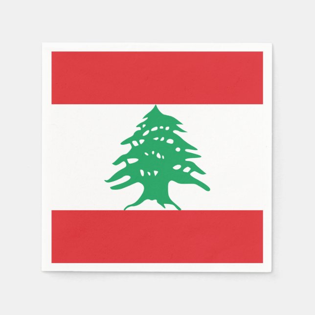 Lebanon Flag Napkin (Front)