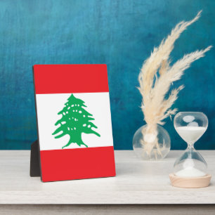 Lebanon flag plaque