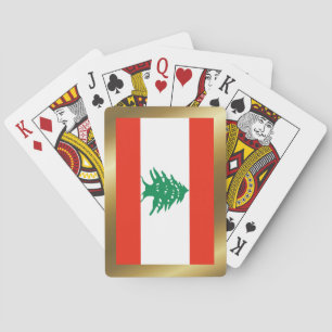 Lebanon Flag Playing Cards