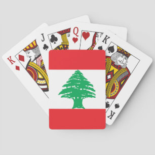 Lebanon Flag Playing Cards