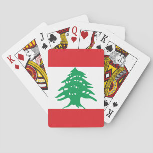 Lebanon Flag Playing Cards