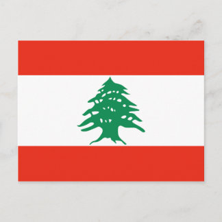 Lebanon Flag Postcard