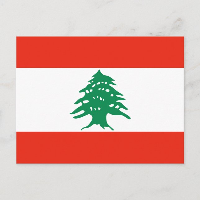 Lebanon Flag Postcard (Front)