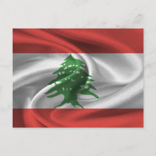 Lebanon Flag Postcard