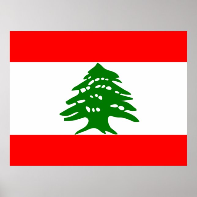 Lebanon Flag Poster (Front)