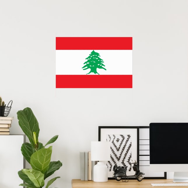Lebanon flag poster (Home Office)