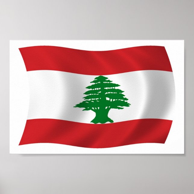 Lebanon Flag Poster Print (Front)