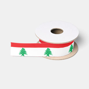 Lebanon Flag Satin Ribbon