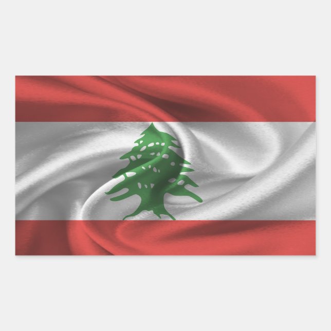 Lebanon Flag Sticker (Front)