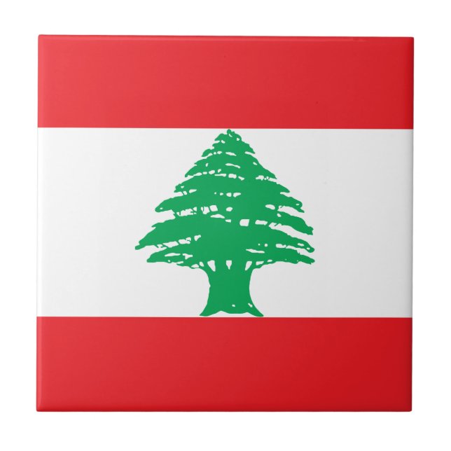 Lebanon Flag Tile (Front)