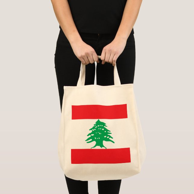 Lebanon flag tote bag (Front (Product))