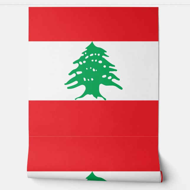 Lebanon flag wallpaper (Unrolling)