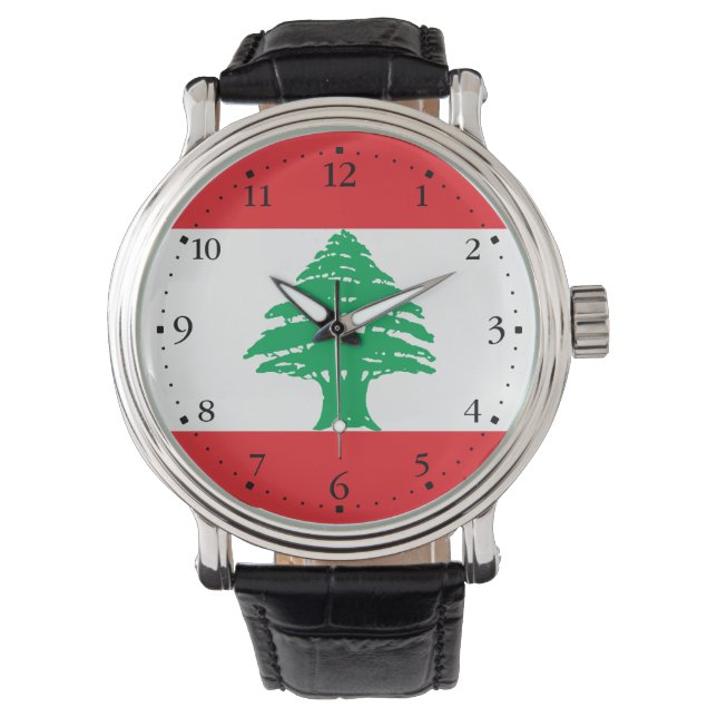 Lebanon Flag Watch (Front)