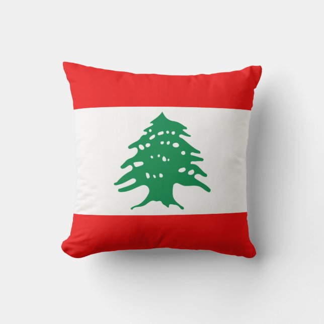 Lebanon Flag x Flag Pillow (Front)