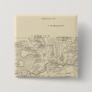 Lebanon, Grafton Co 2 Inch Square Button