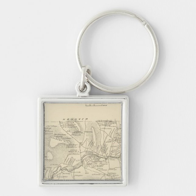 Lebanon, Grafton Co Keychain (Front)
