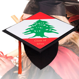 Lebanon & Lebanese Flag - Students / University Graduation Cap Topper