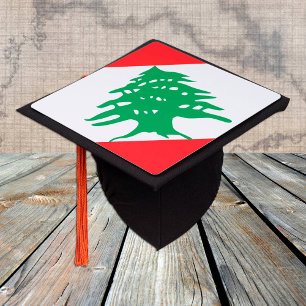 Lebanon & Lebanese Flag - Students /University Graduation Cap Topper