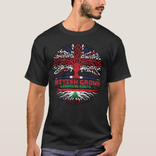 Lebanon Lebanese Uk United Kingdom British Tree T-Shirt