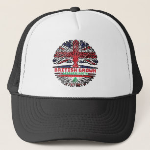 Lebanon Lebanese Uk United Kingdom British Tree Trucker Hat