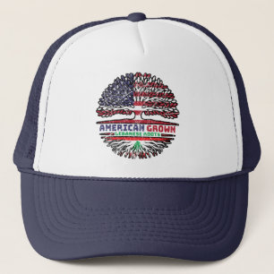 Lebanon Lebanese US American USA United States Trucker Hat