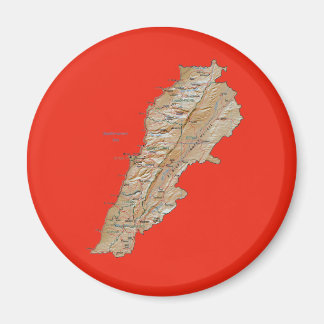 Lebanon Map Magnet