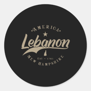 Lebanon New Hampshire  Classic Round Sticker