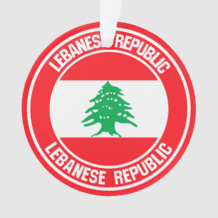 Lebanon Round Emblem Ornament
