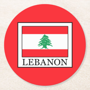 Lebanon Round Paper Coaster
