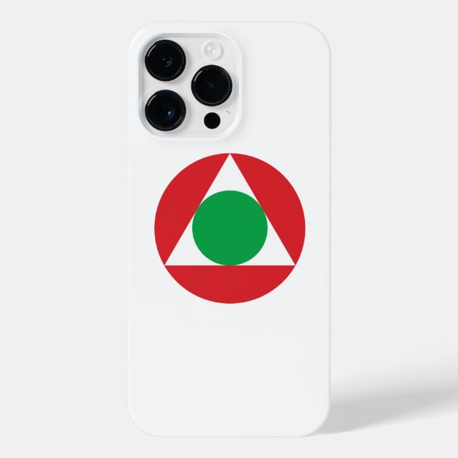 Lebanon roundel country flag symbol army military  iPhone case (Back)