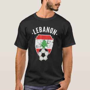 Lebanon Soccer Lebanon Flag Football Lebanese Prid T-Shirt