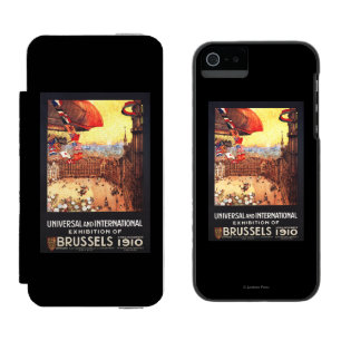 Lebaudy Airship with World Flags at Expo Incipio Watson™ iPhone 5 Wallet Case