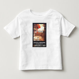 Lebaudy Airship with World Flags at Expo Toddler T-shirt