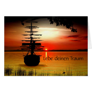 Lebe deinen Traum Grusskarte