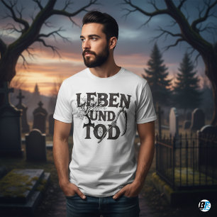 Leben und Tod Gothic Scythe   Life & Death T-Shirt