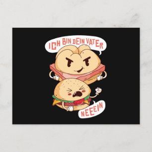 Leberkase burger postcard