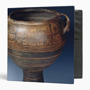 Lebes decorated with a geometric pattern binder