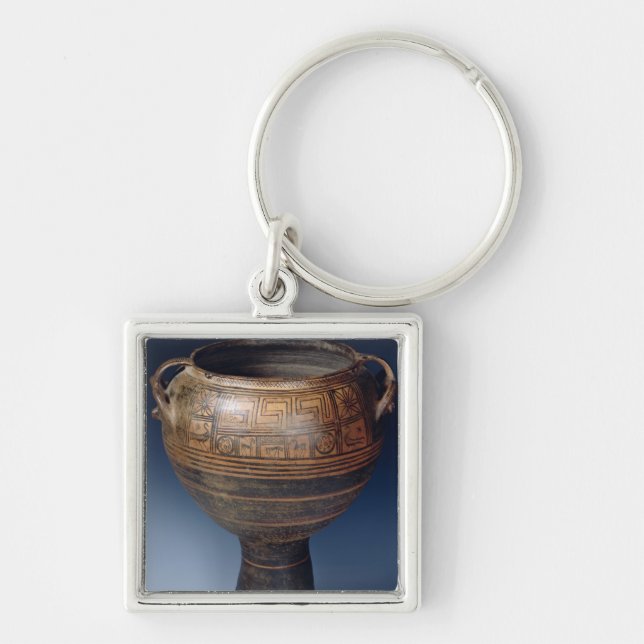 Lebes decorated with a geometric pattern keychain (Front)