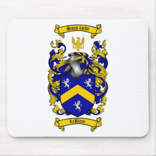 LEBLANC FAMILY CREST -  LEBLANC COAT OF ARMS MOUSE PAD
