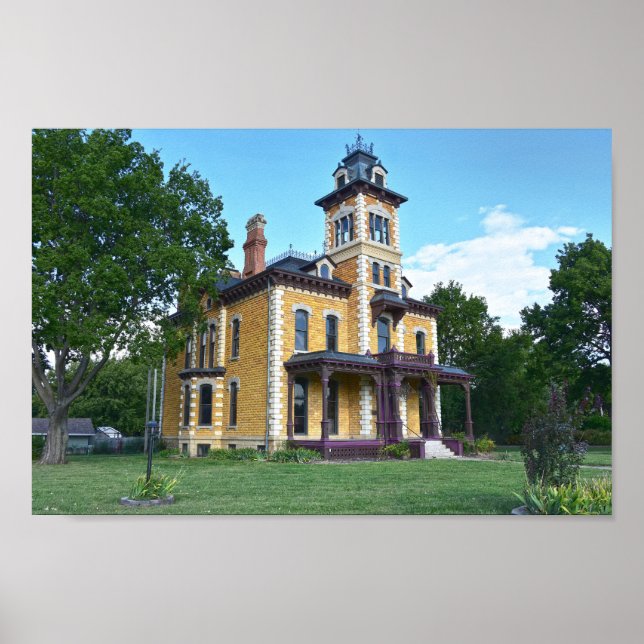 Lebold Mansion, Abilene, Kansas  Poster (Front)