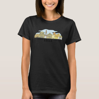 Lecce Italy Europe City Skyline Silhouette Outline T-Shirt