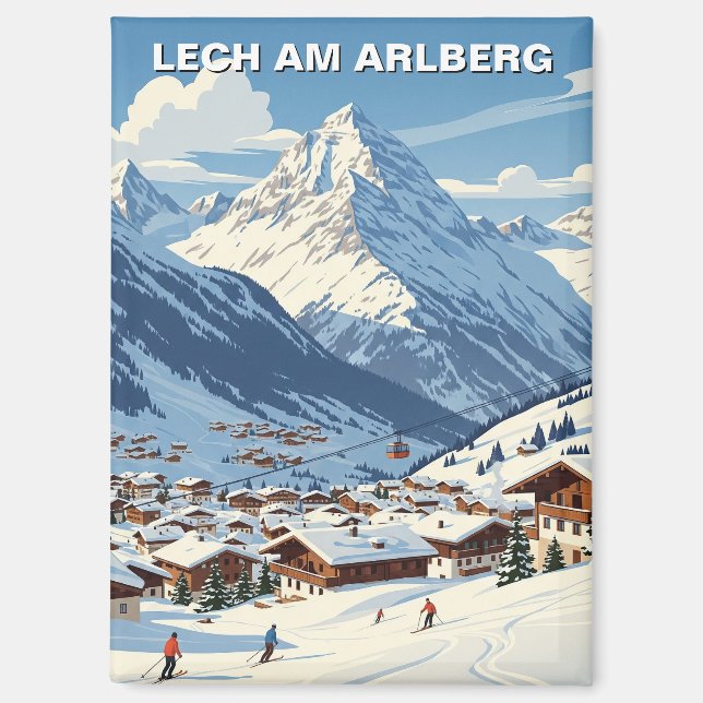 Lech am Arlberg Austria Travel Magnet (Front)