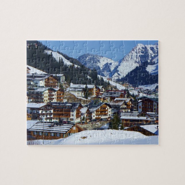 Lech am Arlberg in Austria - Puzzle (Horizontal)