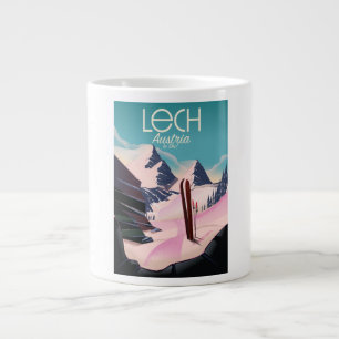 Lech Austria Ski poster. Large Coffee Mug