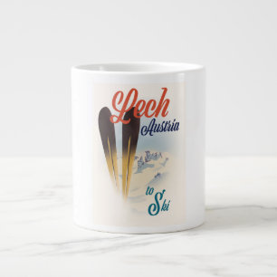 Lech Austria Ski poster Large Coffee Mug