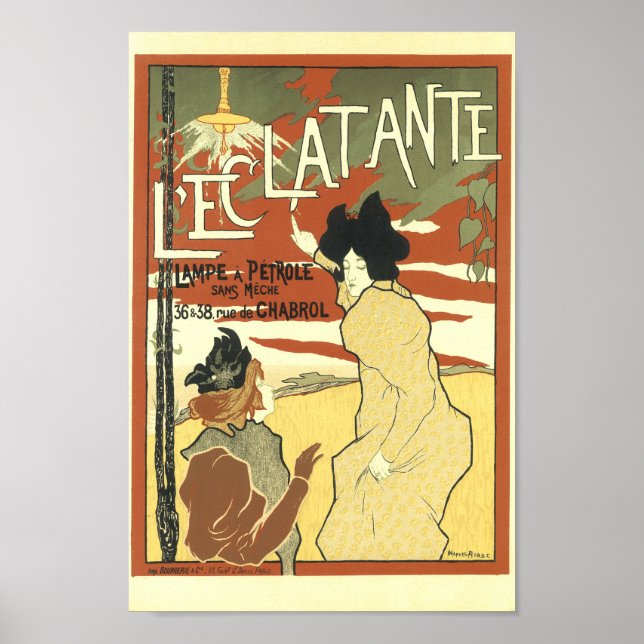 Le'Clatante Vintage French Advertising Poster (Front)