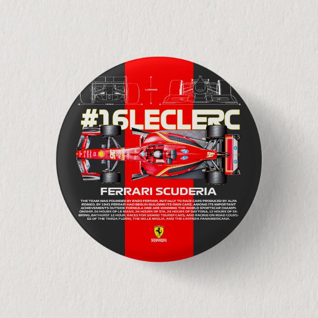Leclerc16 1 Inch Round Button (Front)