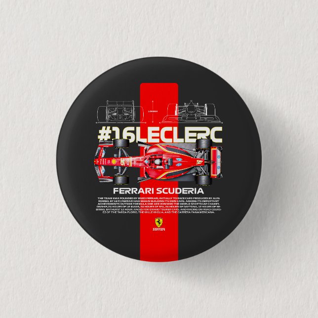 Leclerc16 1 Inch Round Button (Front)